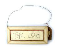 THE LOO WOODEN SIGN